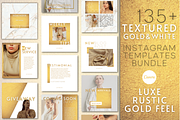 WHITE GOLD INSTAGRAM TEMPLATES, a Social Media Template by Faytemplates (Thumbnail 1 of 10)