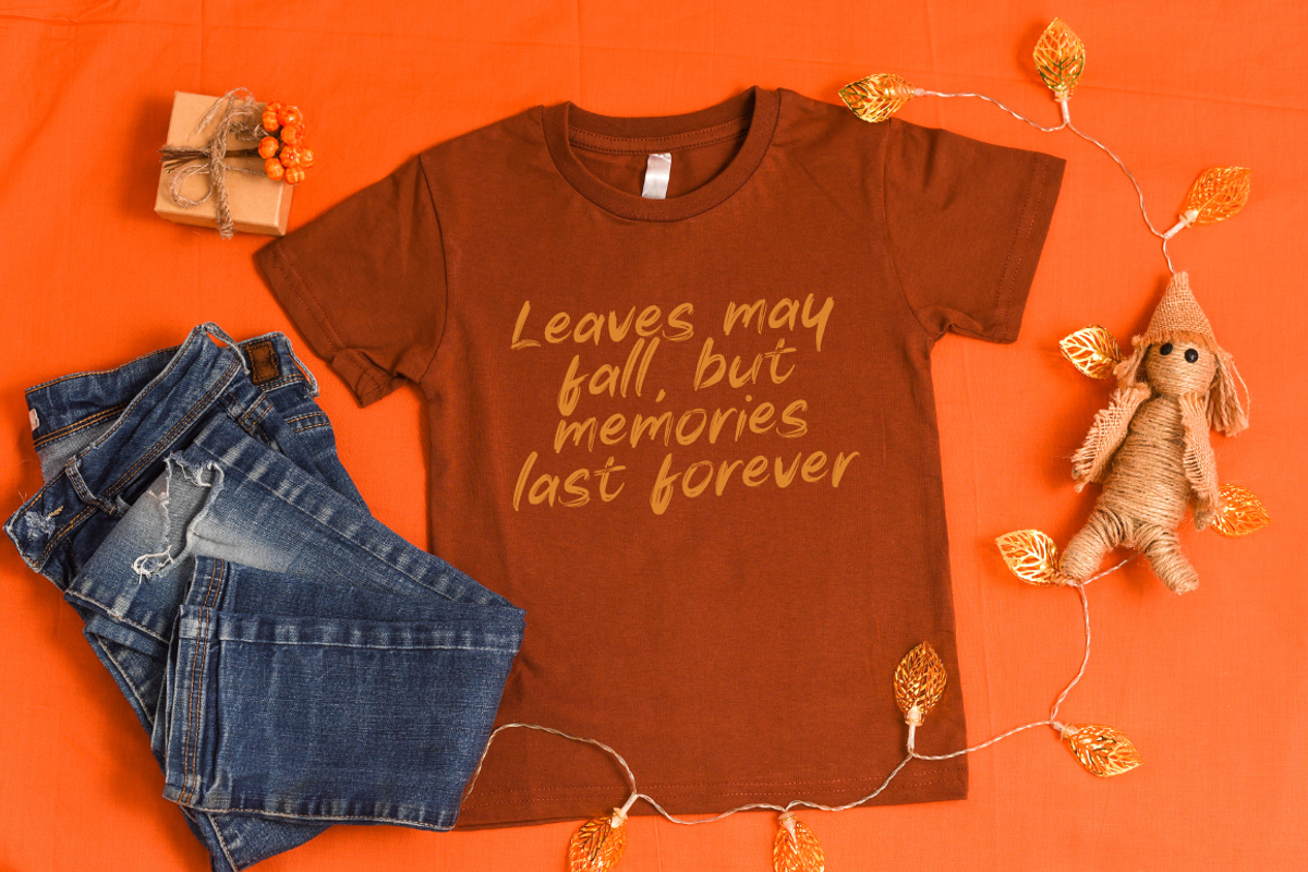 Autumn Brush Font, a Handwritten Font by Sronstudio (Photo 4 of 12)