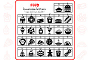 Food Alphabet - Dingbat Font, a Symbol Font by WADLEN (Thumbnail 3 of 7)