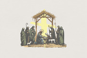 Nativity Scene PNG, Holy Family, an Illustration by SharpMarketplace (Thumbnail 1 of 5)