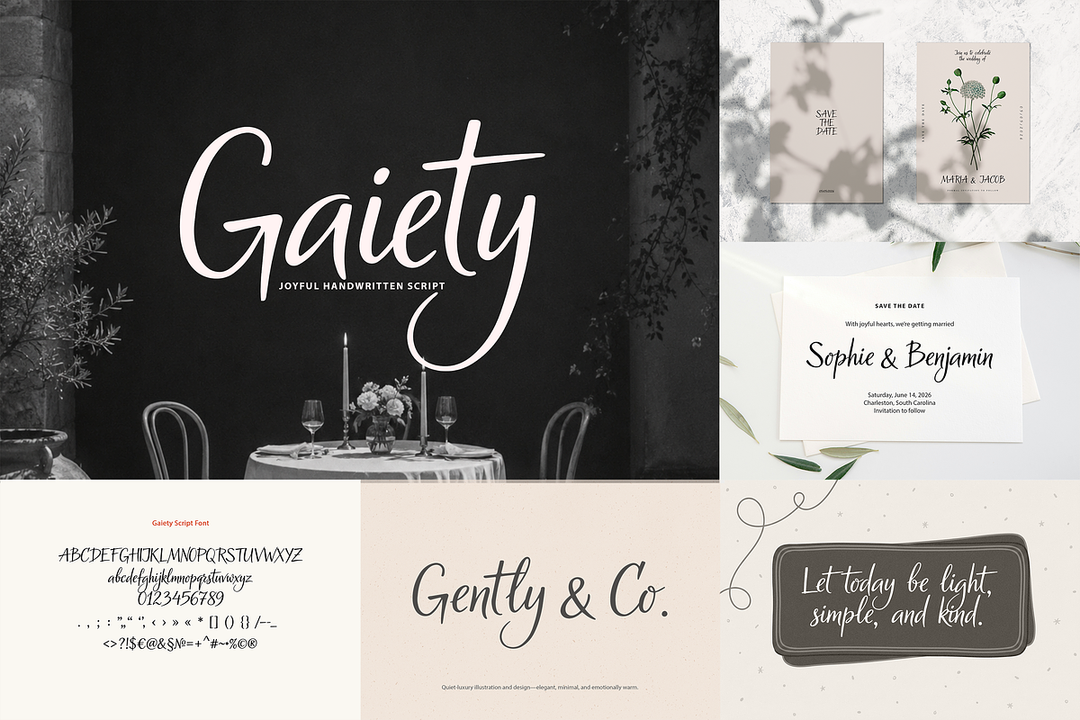 Wedding Font Collection, a Script Font by gafaroff studio (Photo 21 of 22)