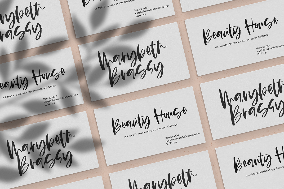 Glossy - A Handwritten Script Font preview 7