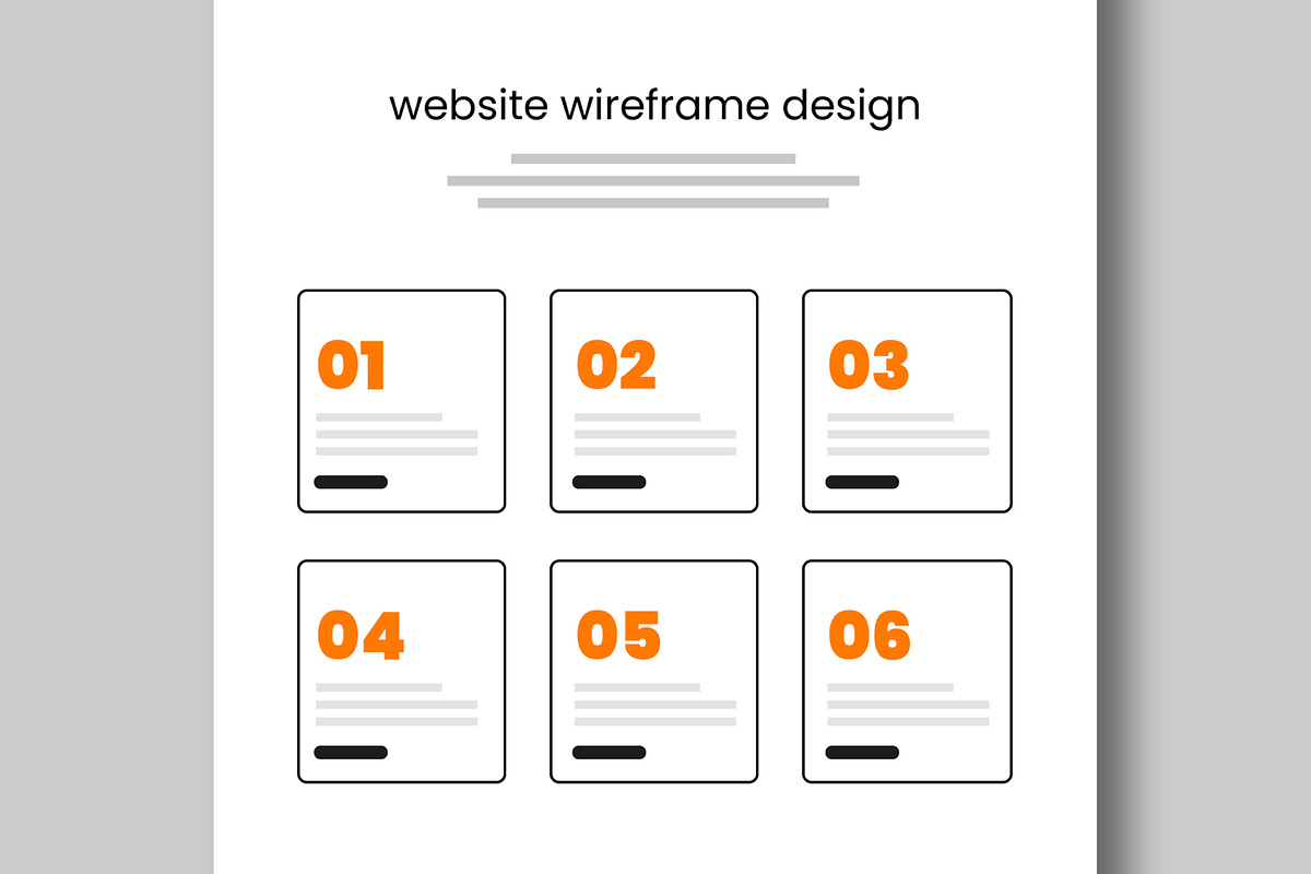 Website Wireframe Template UX UI preview 5