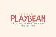 Playbean, a Handwritten Font by Dm Studio (Thumbnail 1 of 10)