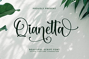 Qianetta, a Script Font by Integritype Studio (Thumbnail 1 of 15)