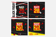 Set of Black Friday Sale Post, a Social Media Template by Yunus Ahmad (Thumbnail 3 of 3)