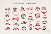 Chili Peppers Set, an Illustration by Alena Koval (Thumbnail 6 of 18)