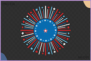 4th of July Firework Star Burst SVG, a Decorative Illustration by Gfx Expert Team (Thumbnail 1 of 3)