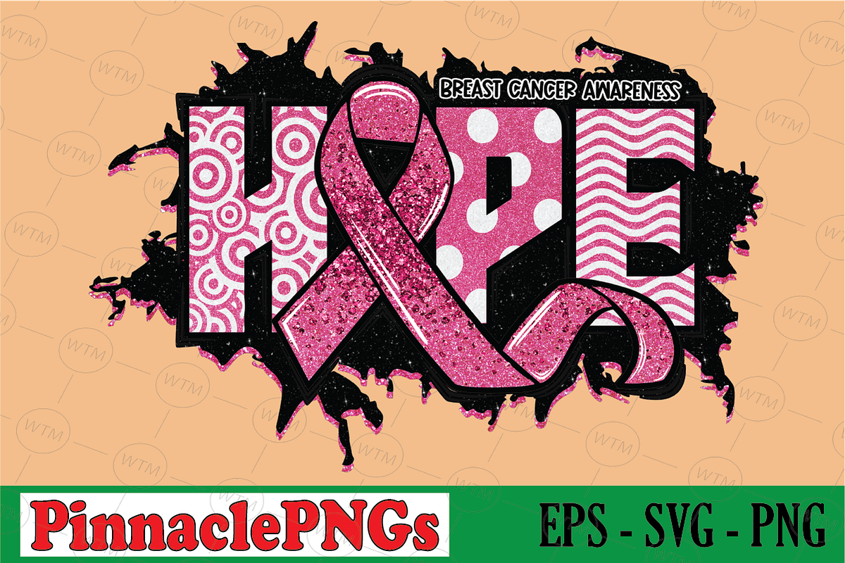 Breast Cancer Awareness Hope, a Seasonal Illustration by Pinnacle PNGs (Photo 1 of 2)