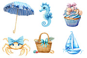 Coquettish Summer Blue Coastal, an Illustration by Designking (Thumbnail 3 of 5)