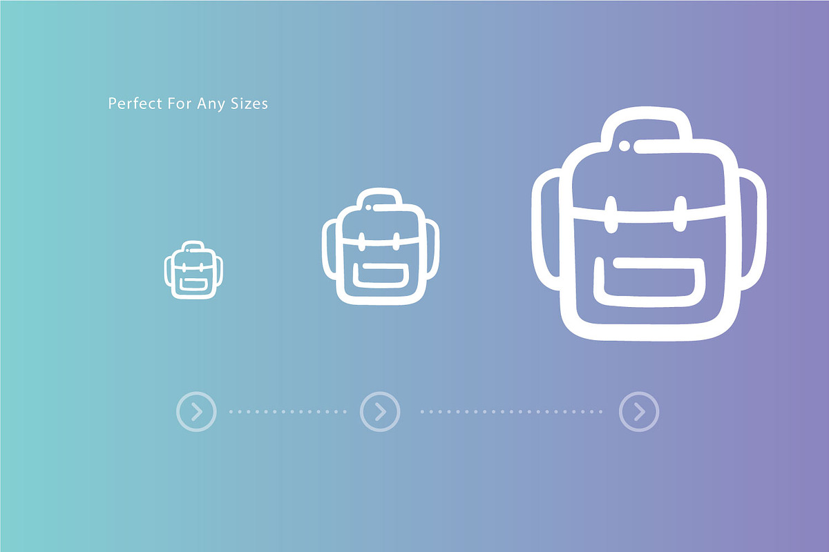 Travel Outline Doodle, an Outline Icon by BomSymbols (Photo 2 of 4)