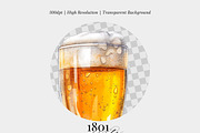 Light Beer Glass Illustration, an Illustration by 1801Prints (Thumbnail 4 of 4)
