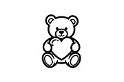 Cute Teddy Bear Love Vector Bundle, an Illustration by Designs_River (Thumbnail 32 of 51)