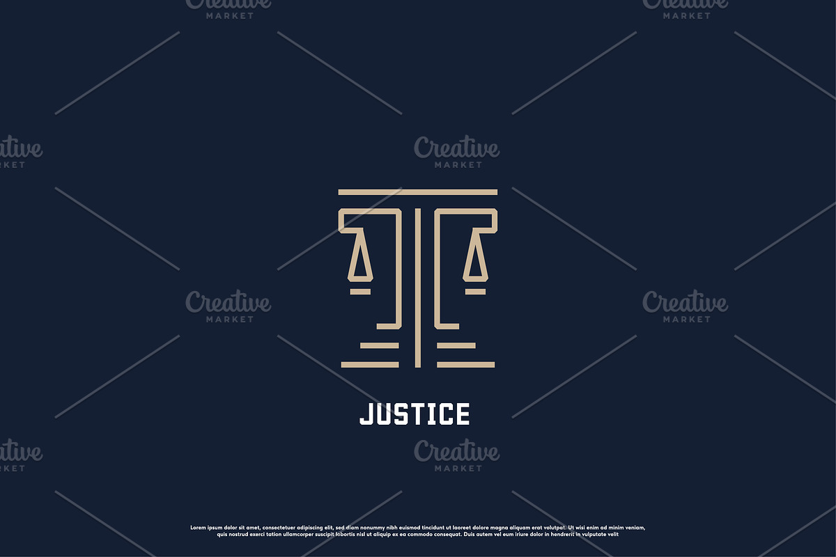 Justice Pillar Logo Design Icon, a Branding & Logo Template by Morvana Crew