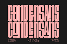 Condensans - Modern Sans Serif Font
