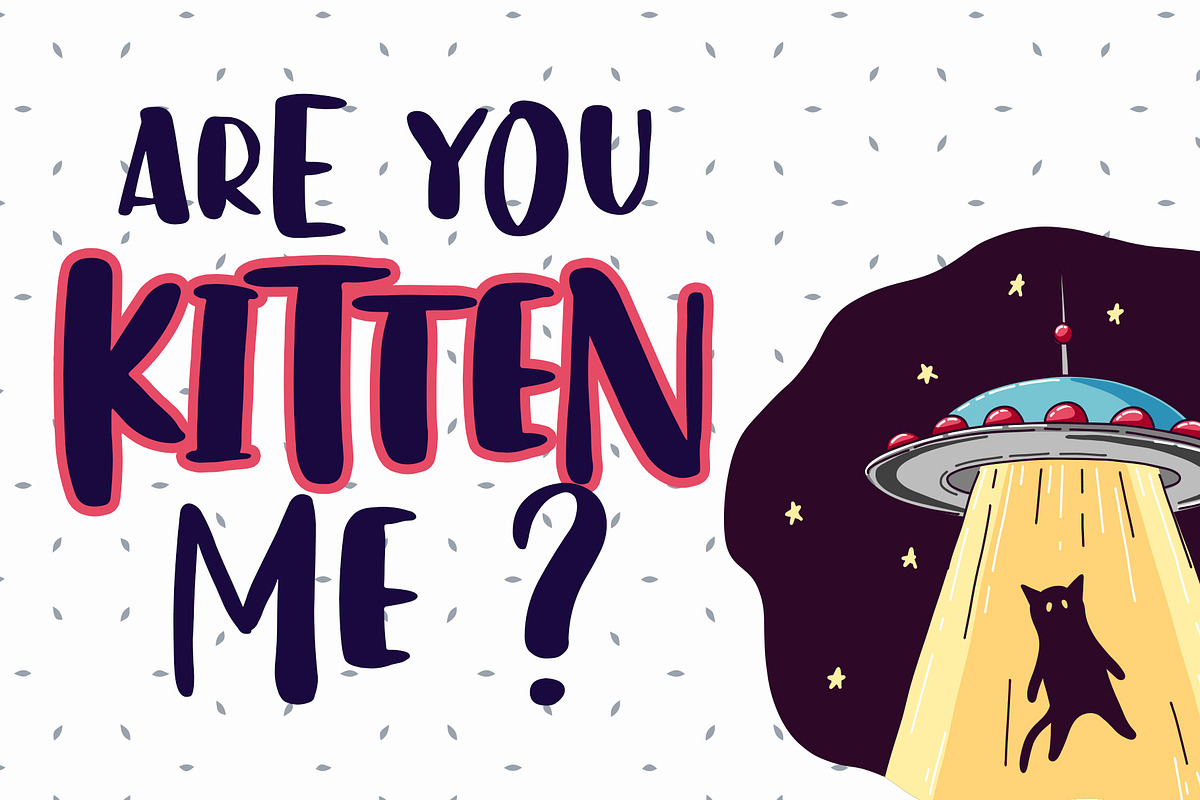 Hello Catto - Fun Rough Brush Font preview 3