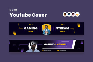 Streamer Gamers Youtube Cover