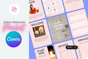 Pink Client Welcome Packet Template