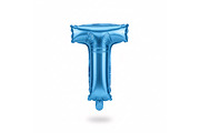 Blue Metallic Letter T Foil Balloon, a School & Education Photo by shahsoft (Thumbnail 1 of 2)