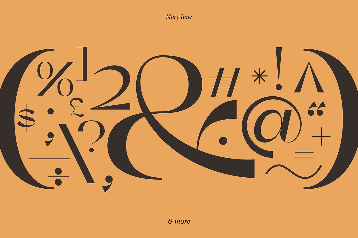 Mary June - A Modern Contrast Sans, a Sans Serif Font by StudioinBry (Photo 8 of 12)