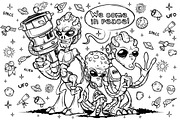 Alien Invaders, a Graphic by yuanden graphics (Thumbnail 2 of 5)