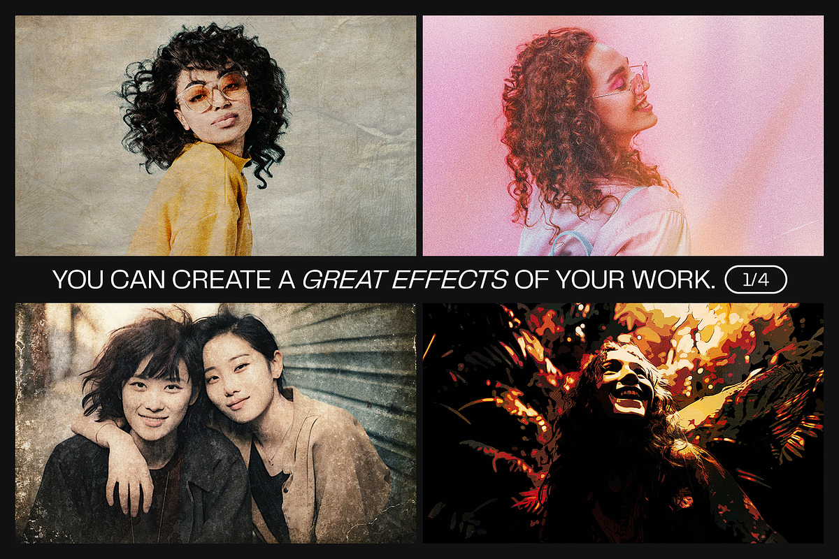 12 Photo Effect Templates, a Layer Style Add-On by iDoodle Studio (Photo 3 of 6)