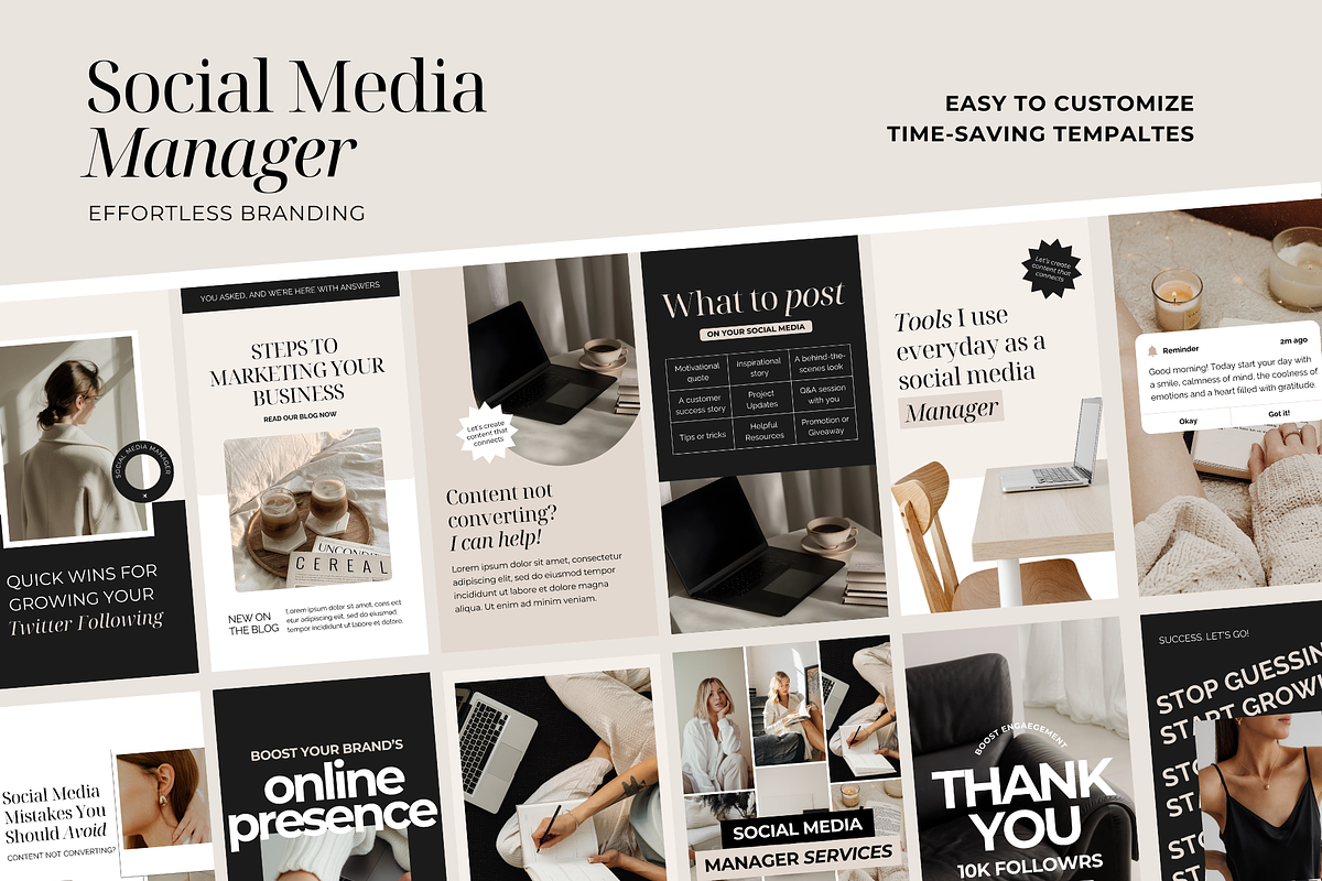 Social Media Manager Instagram Post, a Social Media Template by ShopRShop (Photo 8 of 10)