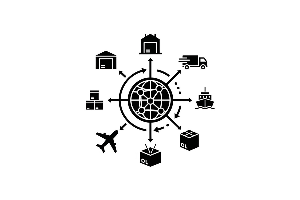 Logistics Hub Silhouette Set, a Graphic by hafijul (Photo 7 of 14)
