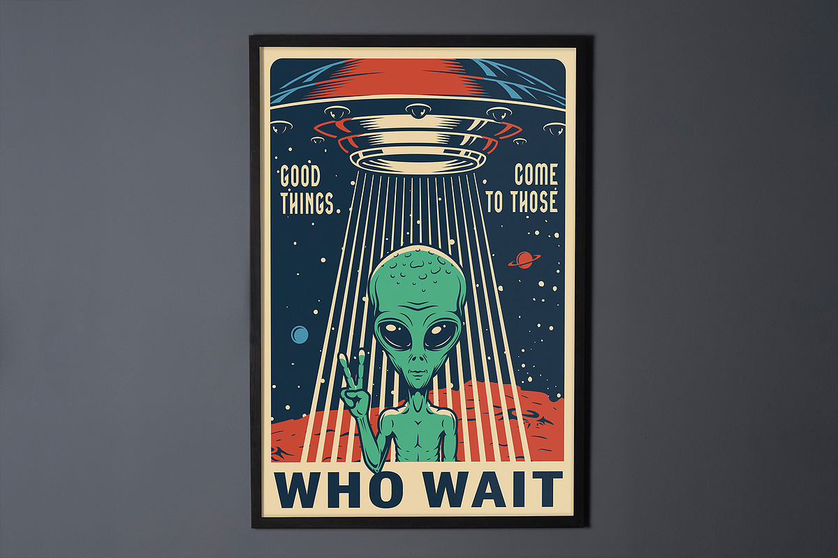 Wall Frame Poster Mockup, a Print Template by Graphicnugget (Photo 4 of 7)