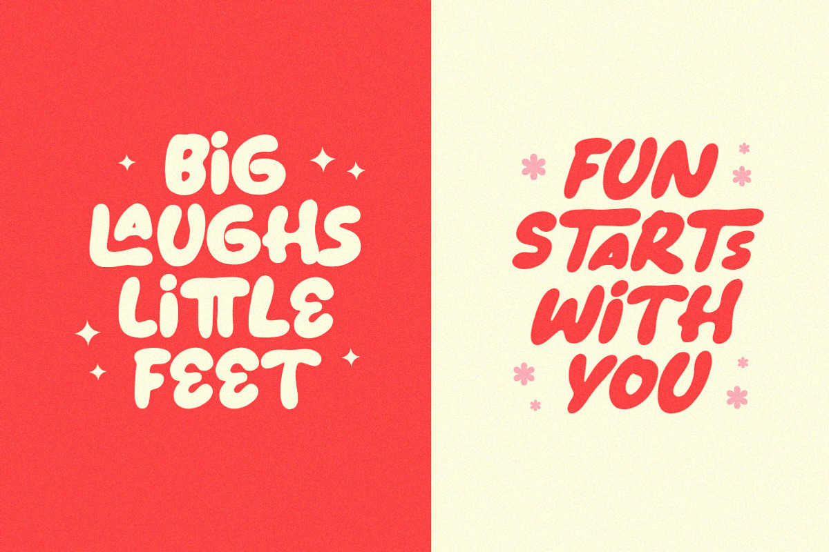 Giggle Drop Bubble Font, a Handwritten Font by Littlehand (Photo 8 of 11)