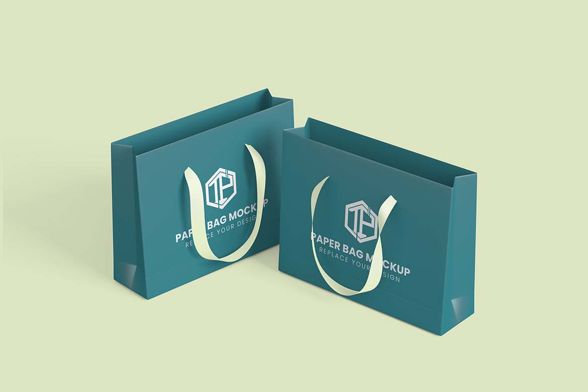 Paper Bag Mockup Set, a Packaging Mockup by tiyasprabawa (Photo 3 of 5)