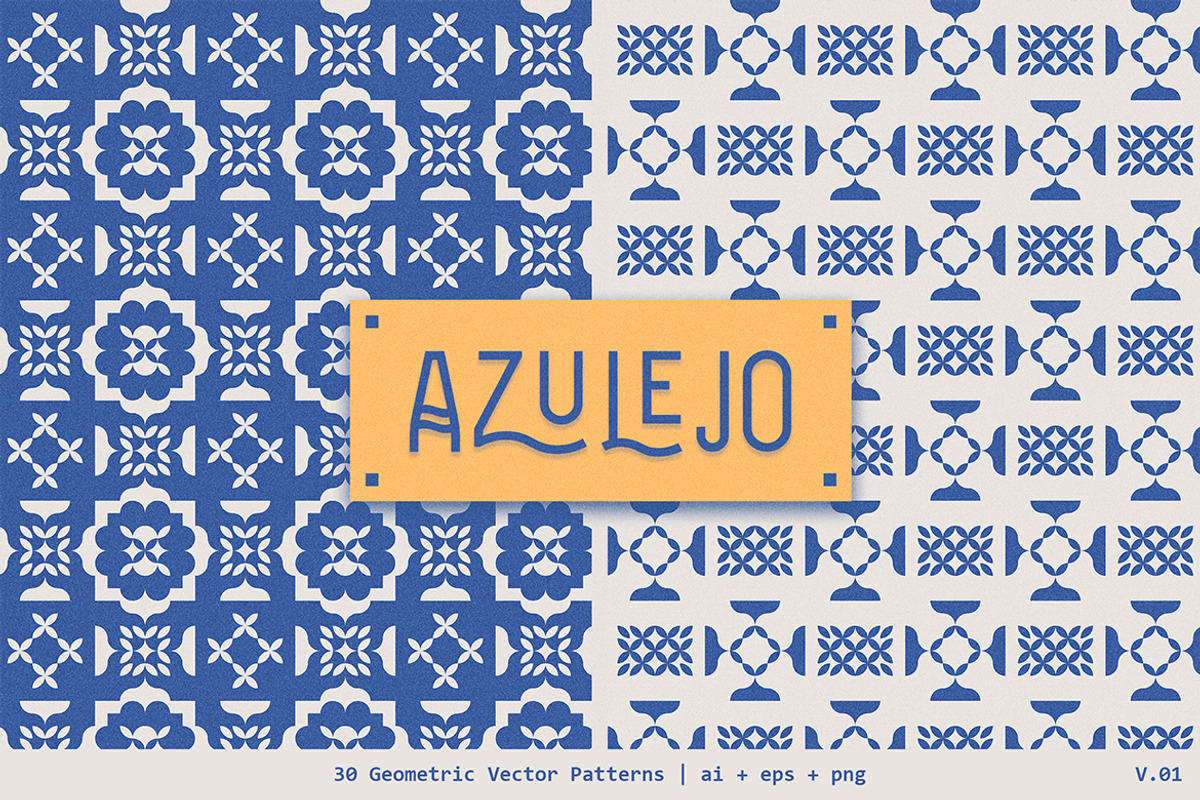 Azulejo Geometric Patterns | V01, a Pattern Graphic by dvtchk (Photo 10 of 10)