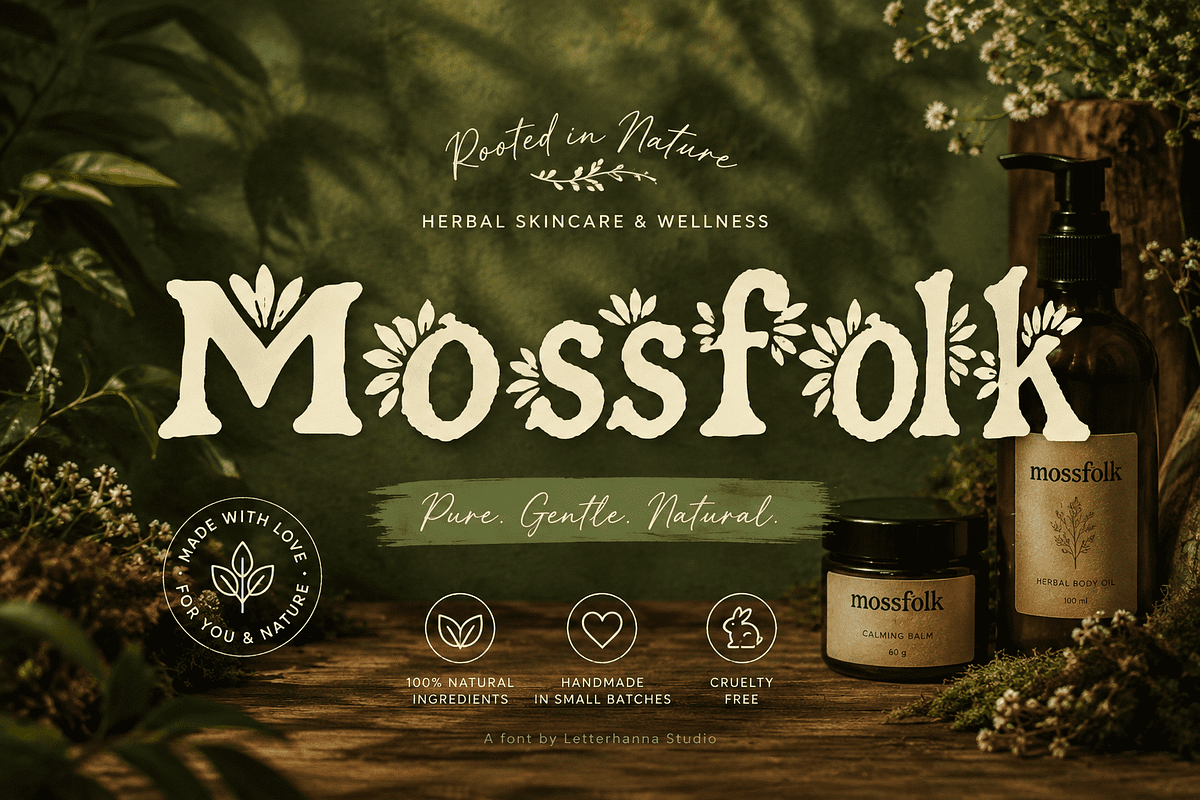 Aribelle Floral Font, a Handwritten Font by Letterhanna Studio (Photo 4 of 9)
