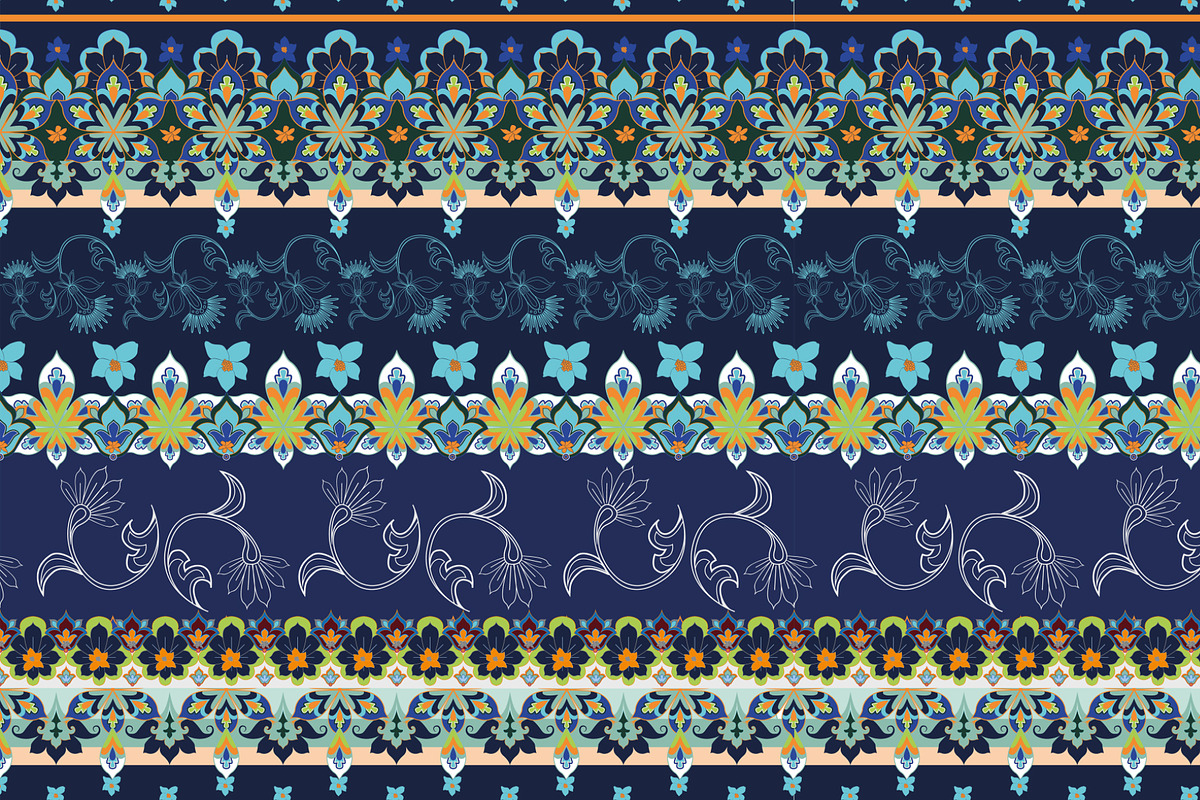 Blue Vector Pattern Pack, a Pattern Graphic by Ania Illustration (Photo 9 of 9)