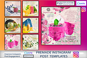 CANVA Templates Instagram Posts, a Social Media Template by Vibrant Design Shop (Thumbnail 1 of 7)