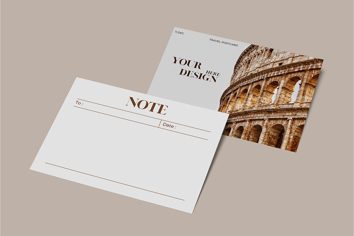 Postcard Mockup, an Advertising Mockup by rizalamora (Photo 4 of 11)