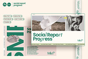 MIEL / Social Media Report Kit, a Presentation Template by Eviory (Thumbnail 1 of 14)