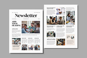 Professional Business Newsletter, a Magazine Template by MightyDesign