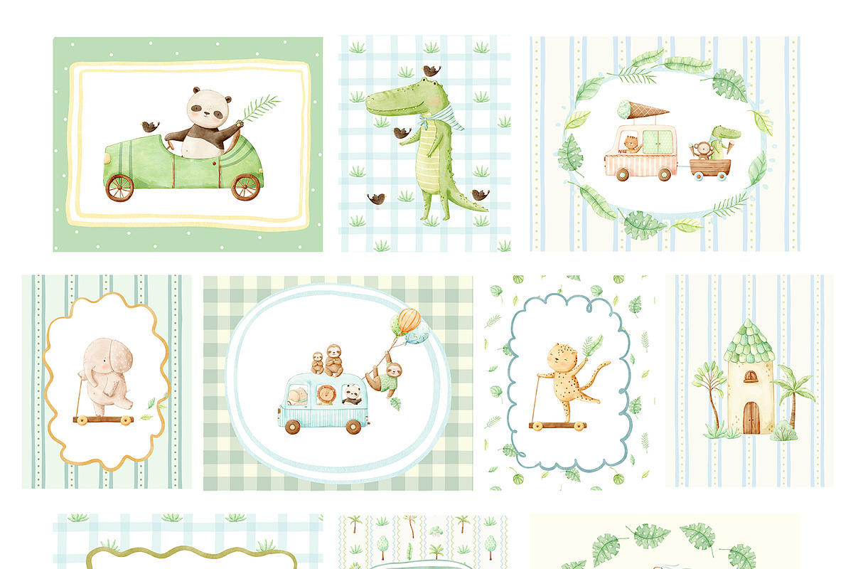 Safari Friends, adventures animals, an Animal Illustration by polikarpovaart (Photo 16 of 24)
