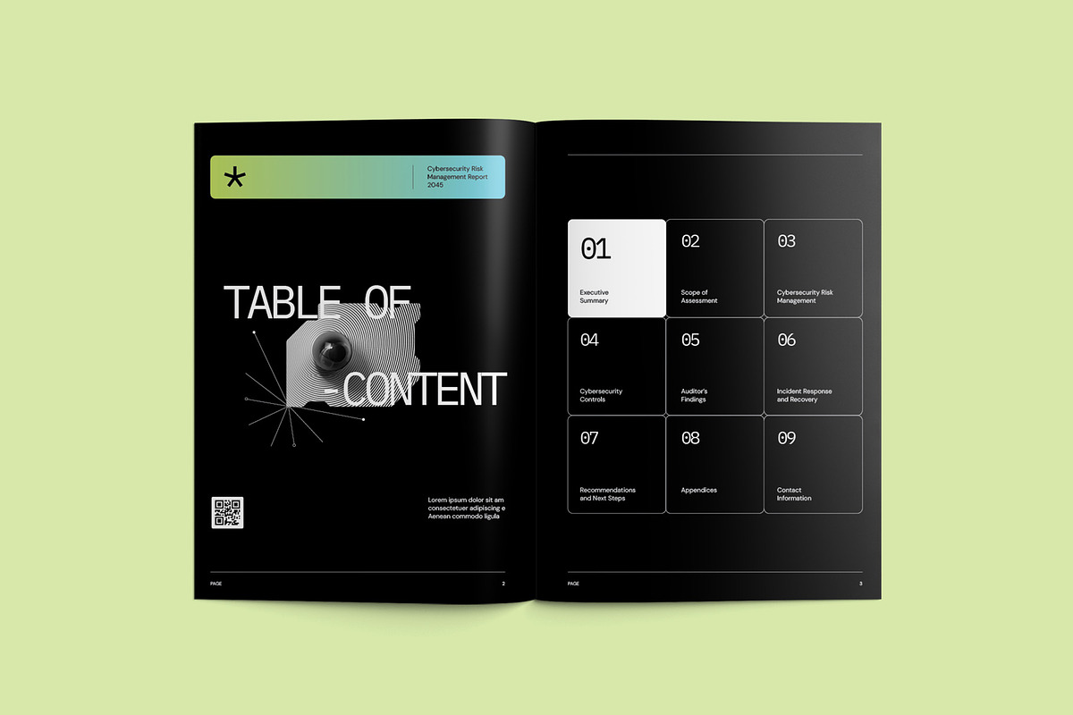 Cybersecurity Report - TEKK, a Brochure Template by fakhroo (Photo 2 of 10)