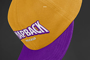 Realistic Floating Snapback Mockup, a Hat Mockup by Uncentrifuged Pressure (Thumbnail 7 of 9)