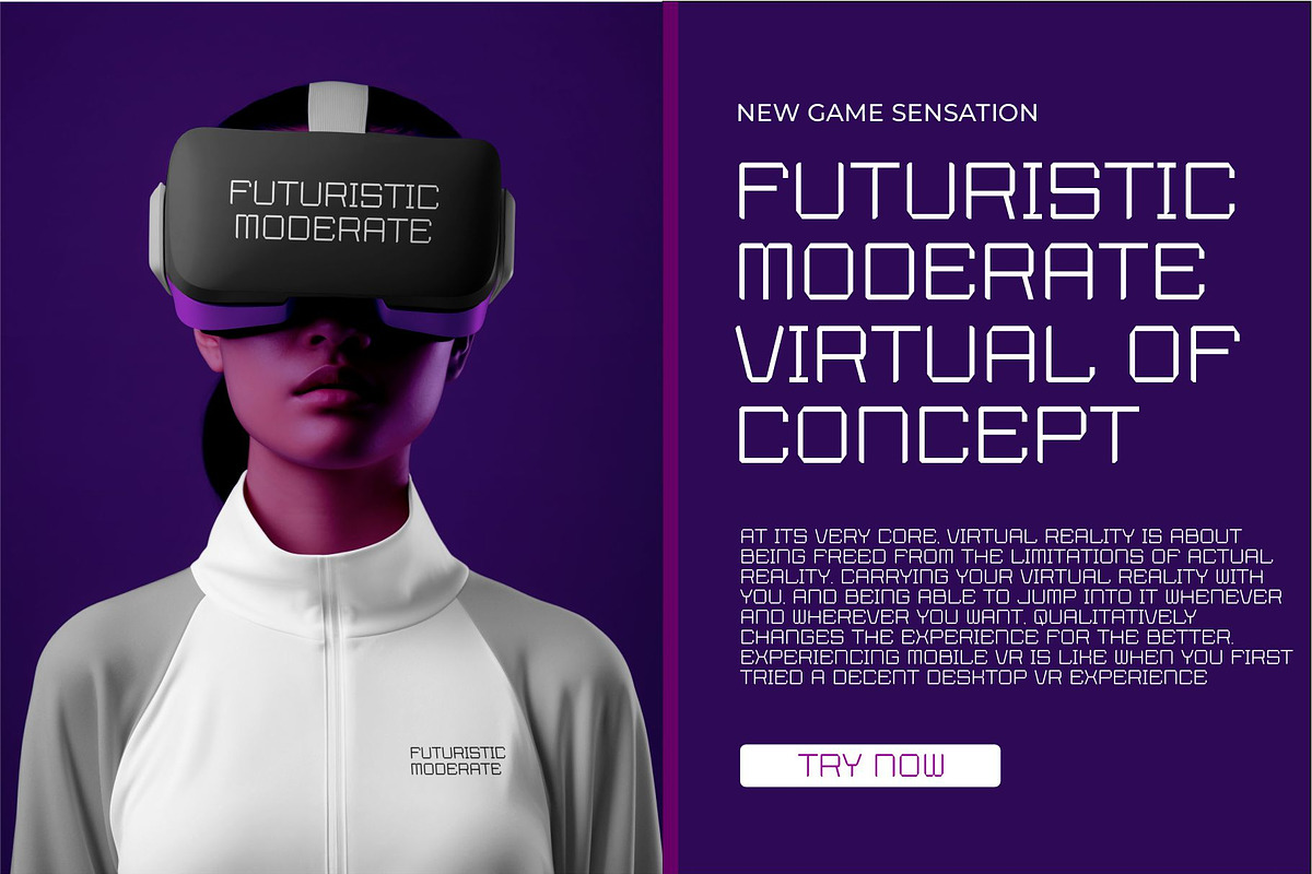 Raphson Ecology || Futuristic Displa, a Sans Serif Font by Idea Studio (Photo 3 of 5)