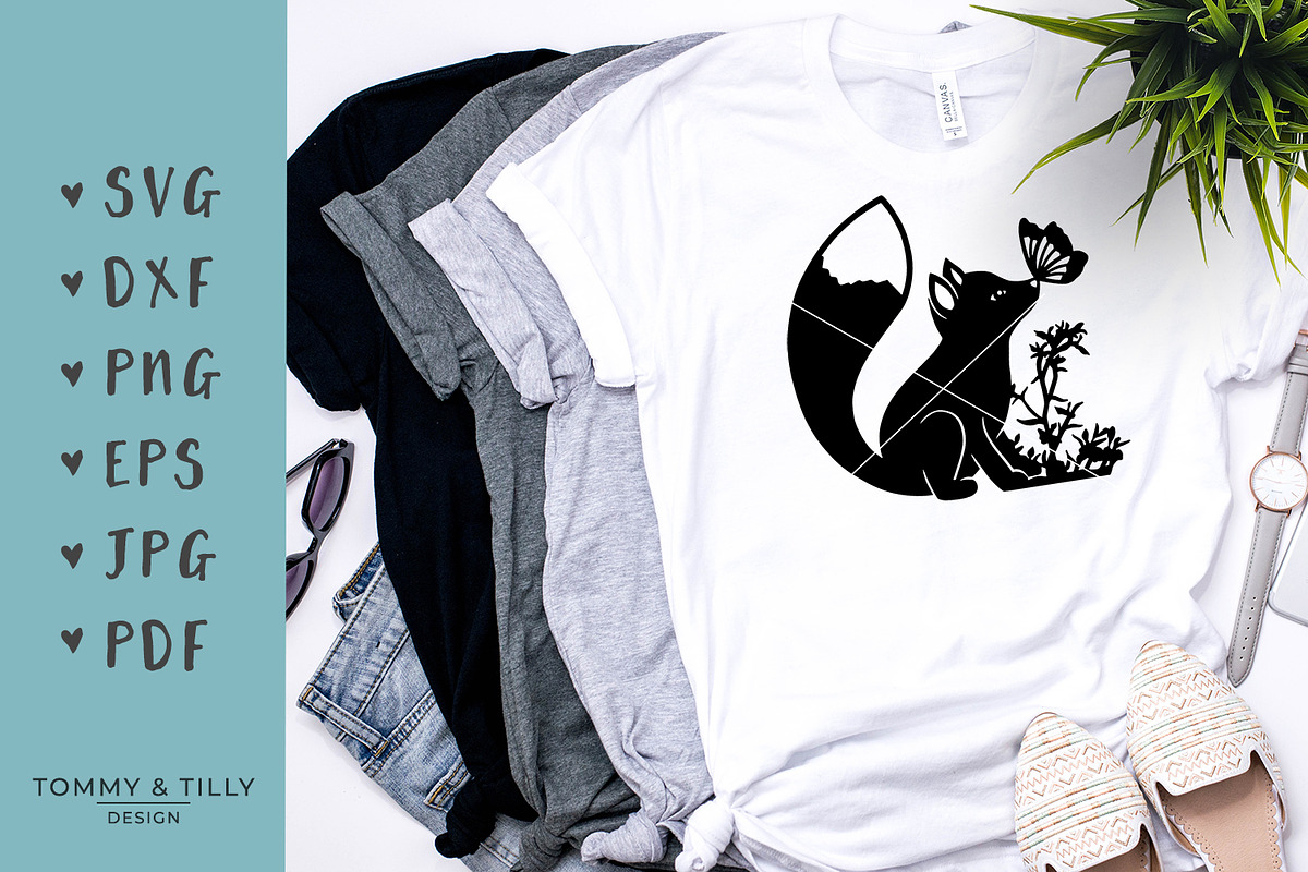 Little Woodland Fox - Cut File, an Object Graphic by Tommy & Tilly Design (Photo 4 of 5)