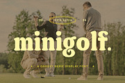 Minigolf - Groovy Serif Display, a Serif Font by Typia Nesia (Thumbnail 1 of 18)