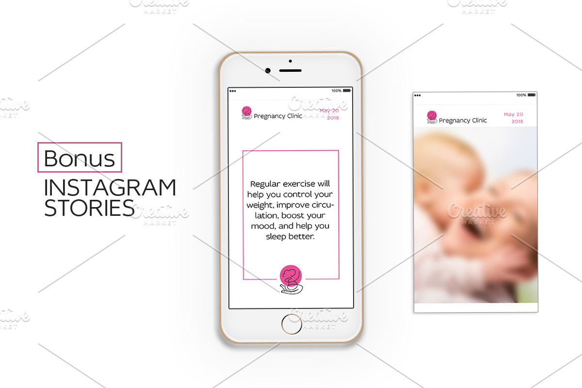 Pregnancy Clinic logo, a Branding & Logo Template by OlgaKiseleva (Photo 4 of 5)