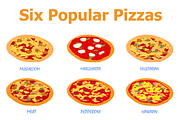 Isometric Pizza Scene Creator, a Food Illustration by Viktorijareut (Thumbnail 2 of 7)