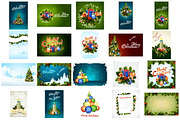 Christmas Backgrounds Set, a Seasonal Illustration by PictureInStock (Thumbnail 2 of 2)