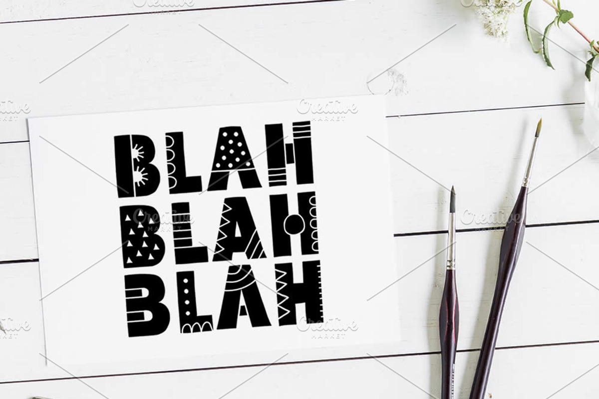 Blah Blah Blah, an Illustration by Tazi Design (Photo 1 of 3)