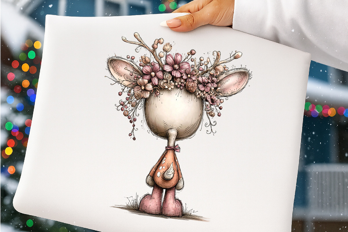 Whimsical spring back view animals, an Illustration by SinaCreation (Photo 6 of 11)