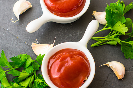 Tomato ketchup sauce stock photo containing around and black, a Food & Drink Photo by Anna Bogush